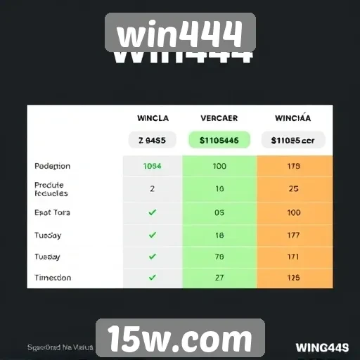 Comparativo entre Win444 e concorrentes no mercado
